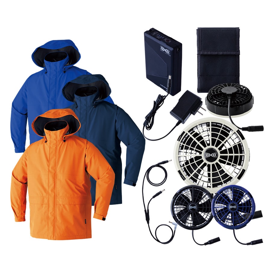 Asahicho 空調服 作業服 25Vスターターキット SK25011 5点セット