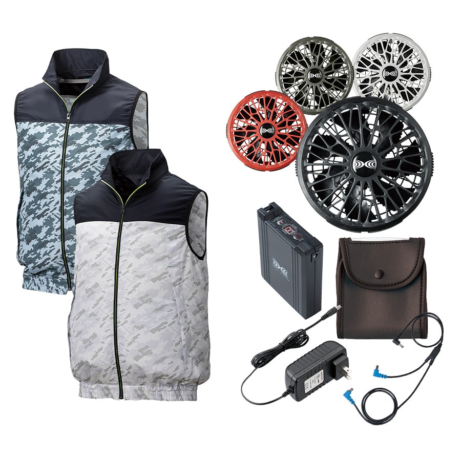 KUTYO VEST 空調服 M-Lサイズ 株)空調服 KU91830-SET（スターターセット）｜空調服・EFウェア