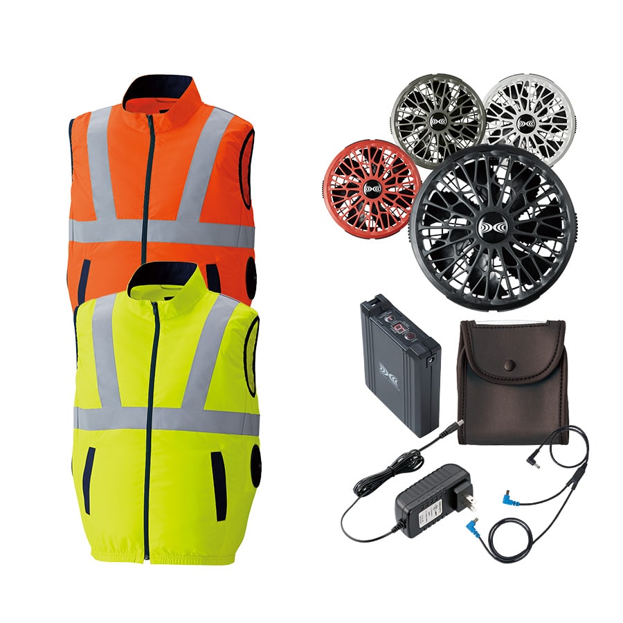 STARTER KIT SK23021 空調服　ベストset フルセット】空調服®ターボモード搭載14.4Vスターターキット+空調服高