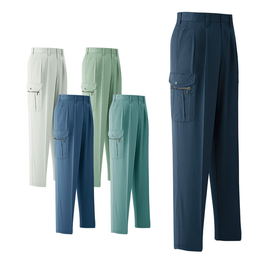 STONE ☆カーゴパンツ・ブルーグレー色 カーゴパンツ(ツータック) 073 | WORKWEAR LAB/ワークウエア