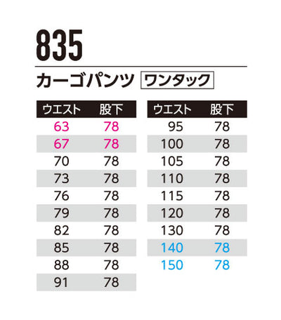 カーゴパンツ(ワンタック) 835 | WORKWEAR LAB/ワークウエア・ラボ