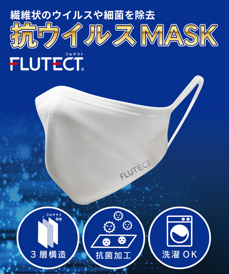 抗ウイルスマスク(フルテクト生地使用)　0027　1セット2枚入り