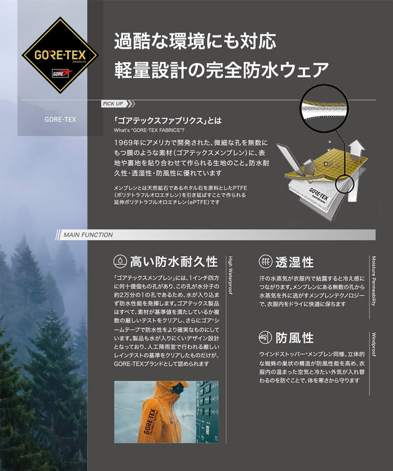 ゴアテックス レインジャケット 51042