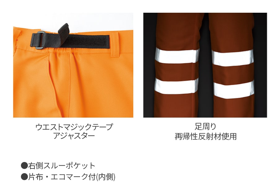 セーフティパンツ(ワンタック) E79200 | WORKWEAR LAB/ワーク